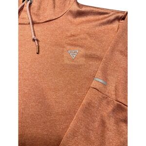 MAELREG Performance Hoodie Mens XL Orange Heathered Long Sleeve Athletic Pullove